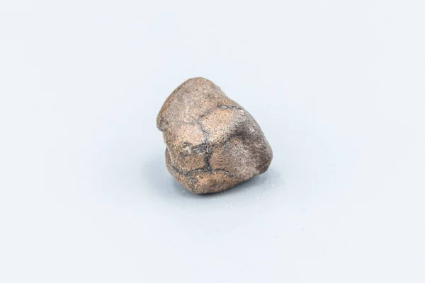 Kus Meteoritu Izolované Bílém Pozadí — Stock fotografie