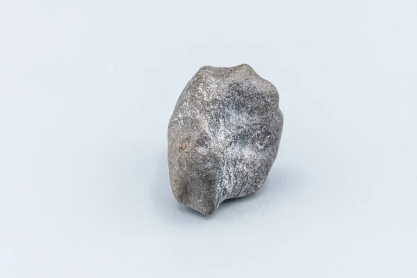 Шматок Метеорита Ізольований Білому Тлі — стокове фото