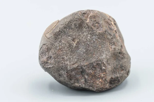 Pedazo Meteorito Aislado Sobre Fondo Blanco — Foto de Stock