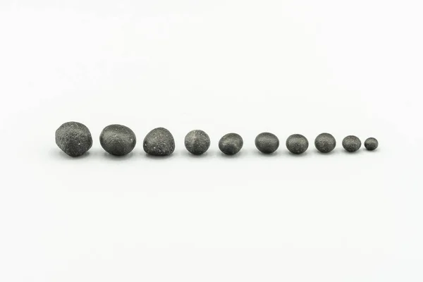 Stück Meteoriten Isoliert Auf Weißem Hintergrund — Stockfoto