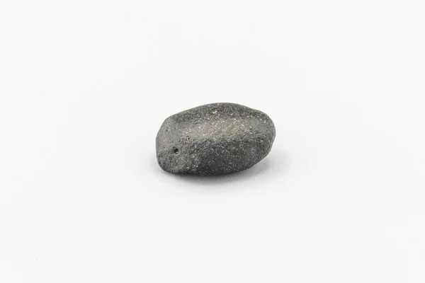 Vista Close Pedaço Meteorito Isolado Sobre Fundo Branco — Fotografia de Stock