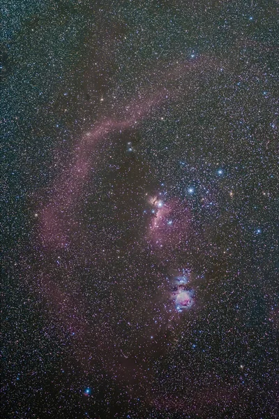 Orion Constellation Hunter Orion Nebulae Amazing Place Universe Lower Right — Stock Photo, Image