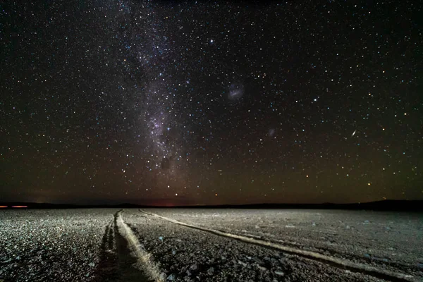 Vista Nocturna Texturas Naturales Entorno Natural Árido Paisajes Piedra Desierto — Foto de Stock