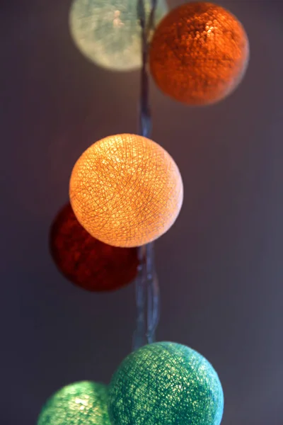 Cotton ball lights — Stock Photo, Image