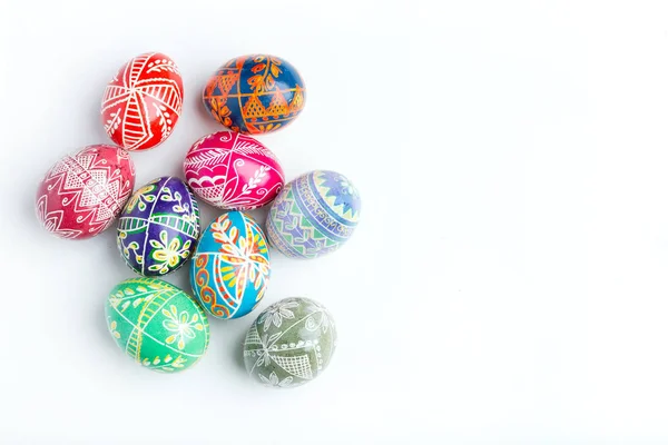 Coloridos huevos de Pascua — Foto de Stock