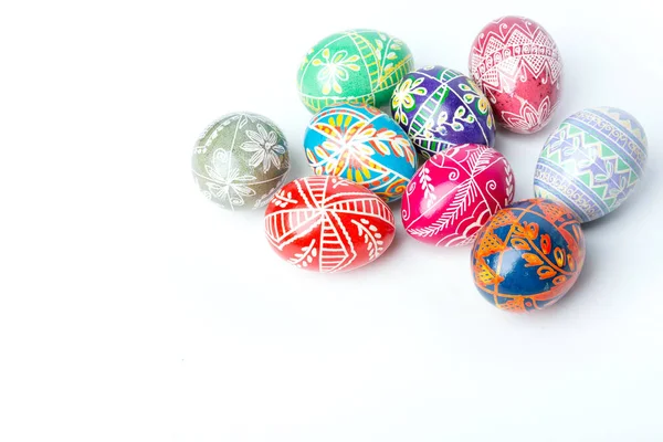 Coloridos huevos de Pascua — Foto de Stock