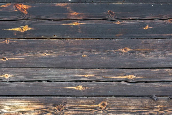 背景为旧的木制棕色木板 — 图库照片