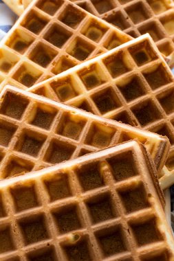 Taze ev yapımı Belçika waffle 