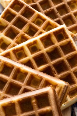 Taze ev yapımı Belçika waffle 