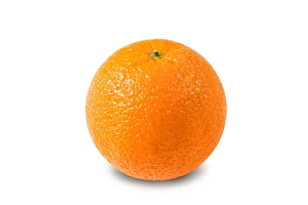 Orange Frais Sur Fond Blanc Orangé Isolé Fruits Mûrs — Photo