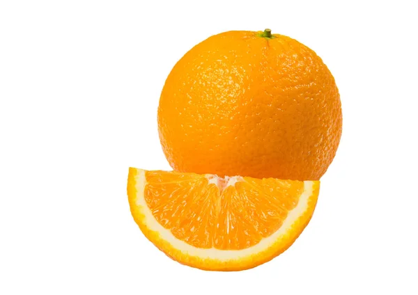 Orange Slice White Background — Stock Photo, Image
