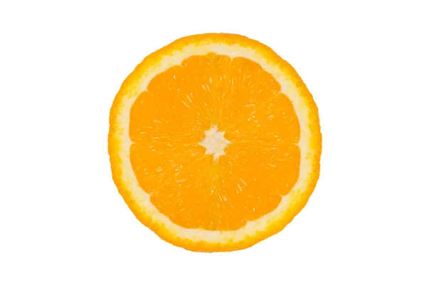 Orange Fruit White Background Orange Isolated White Half Orange Piece — Stock Photo, Image