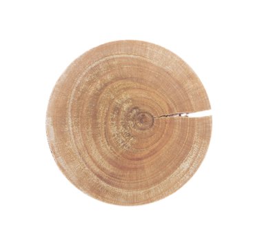 Beyaz arka plan üzerinde izole ahşap daire