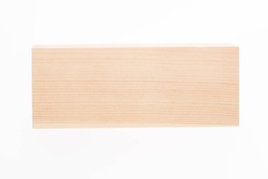 Beyaz arka plan üzerinde izole ahşap tahta