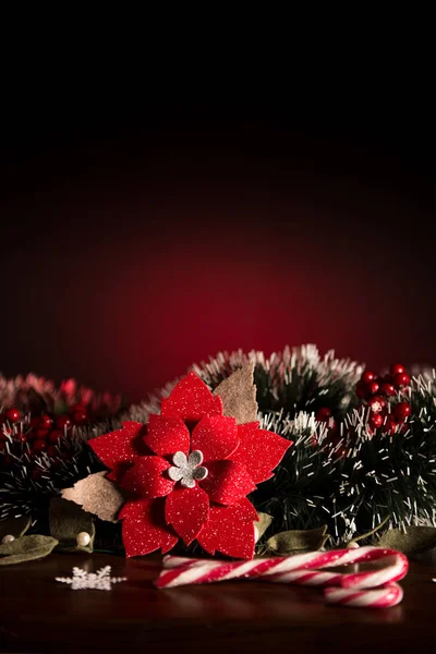 Holiday's background with Christmas decorations Royalty Free Stock Images