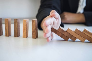 Risk ve strateji Iş, el durmak düşme Co görüntü
