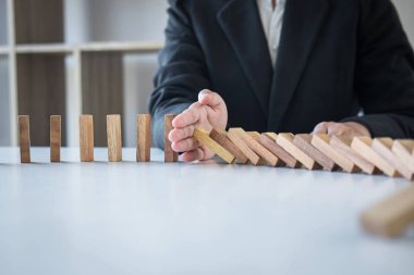 Risk ve strateji Iş, el durmak düşme Co görüntü