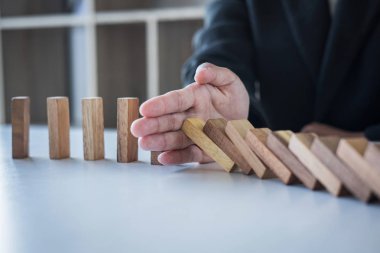Risk ve strateji Iş, el durmak düşme Co görüntü