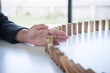 Risk ve strateji Iş, el durmak düşme Co görüntü