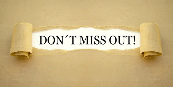 Kahverengi kağıt işi. Mesajı da unutma.