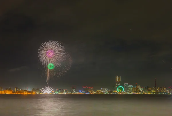 Firework 2015 at Yokohama bayside — Stock Photo, Image