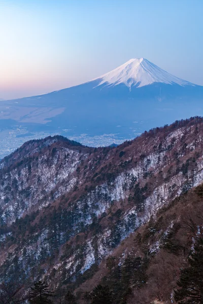 Górskie fuji zimą — Zdjęcie stockowe