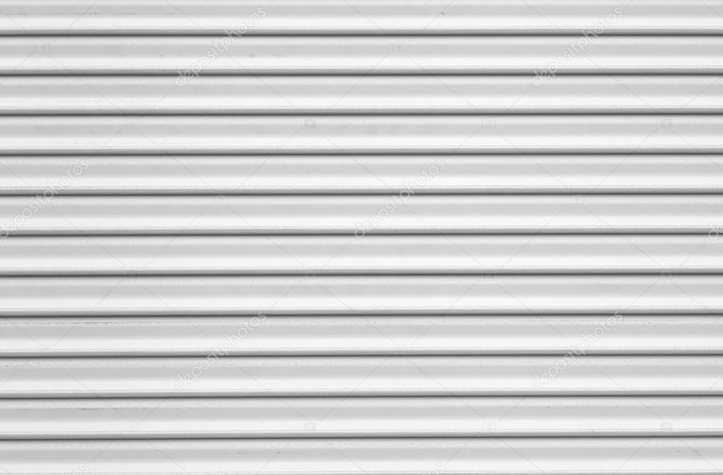White corrugated metal