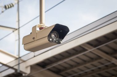 Video kamera tren istasyonunda