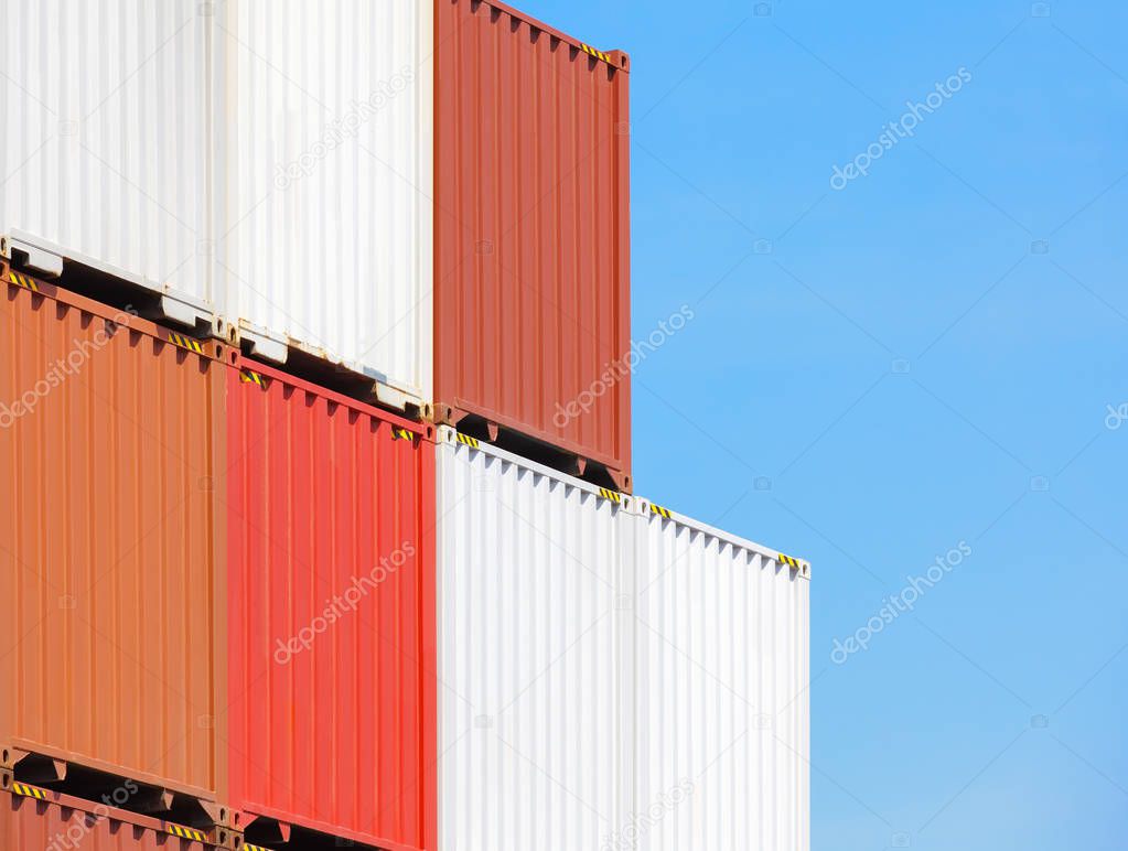 Cargo container stack 
