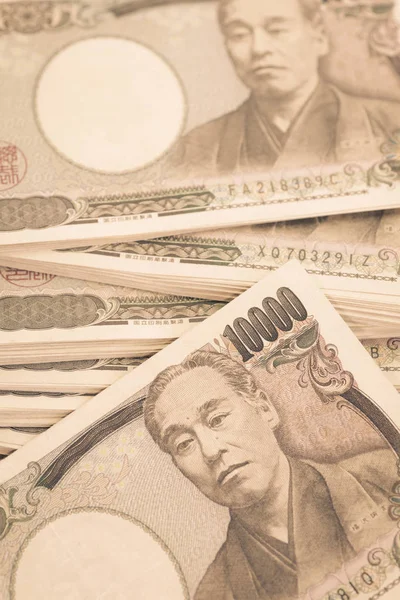 Стек японской йены — стоковое фото