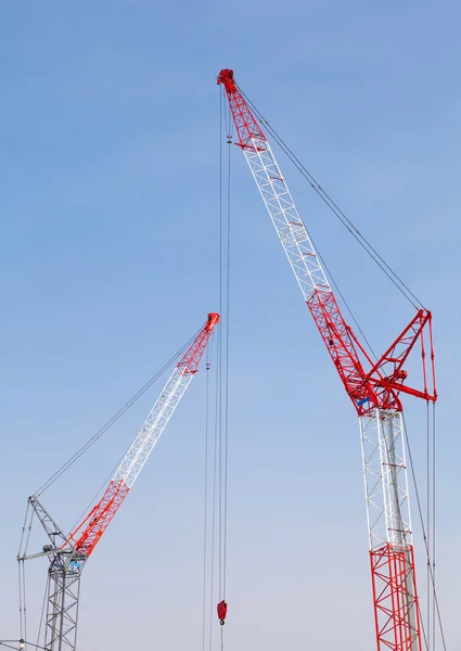 Kran auf Baustelle — Stockfoto