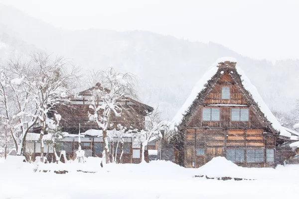 Shirakawago vesnice v Japonsku — Stock fotografie