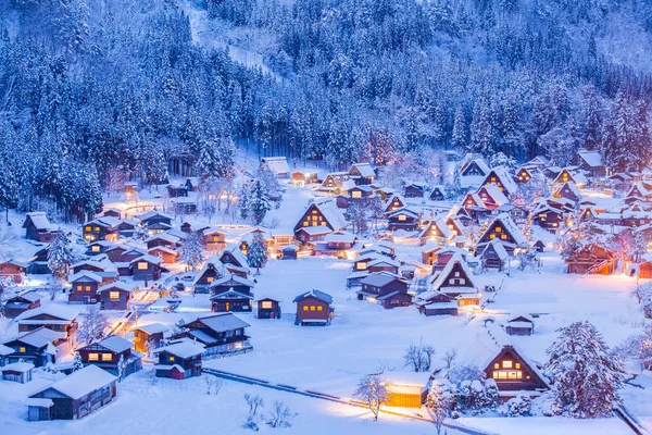 Shirakawago χωριό στην Ιαπωνία — Φωτογραφία Αρχείου