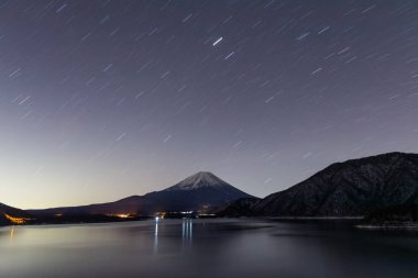 Lake Motosu Yamanashi ili içinde
