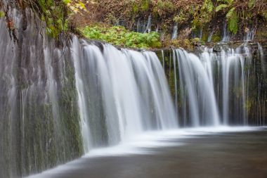 Shiraito Waterfall in autumn season clipart