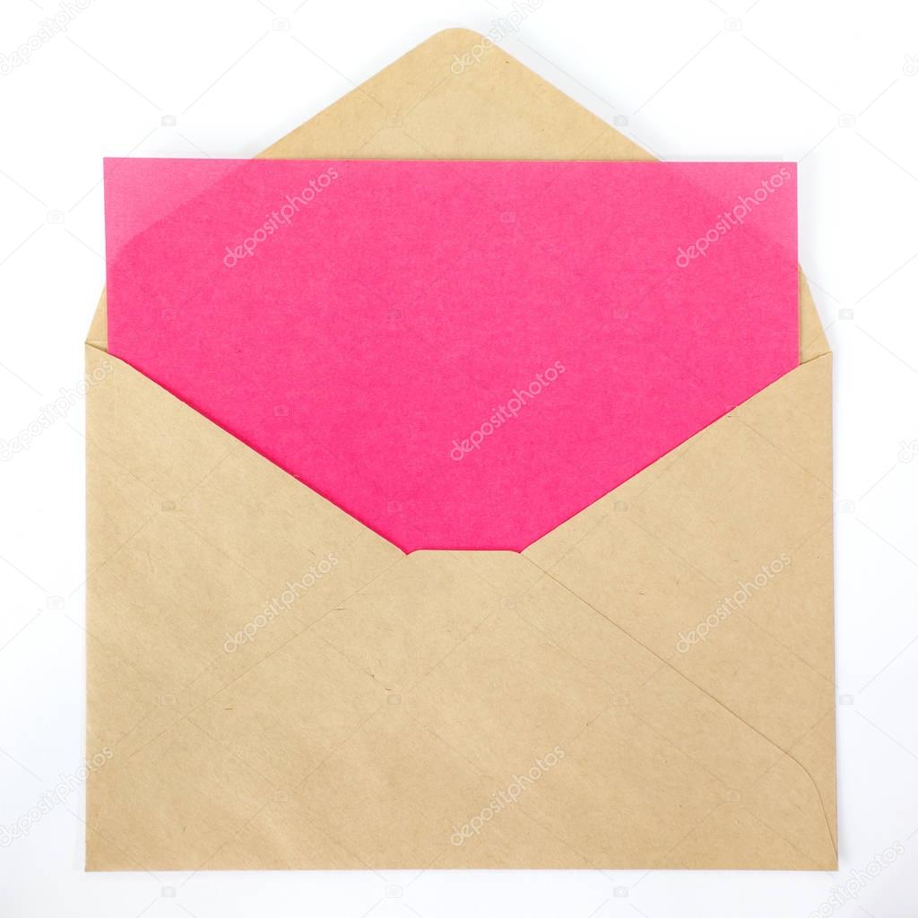 Blank color paper note