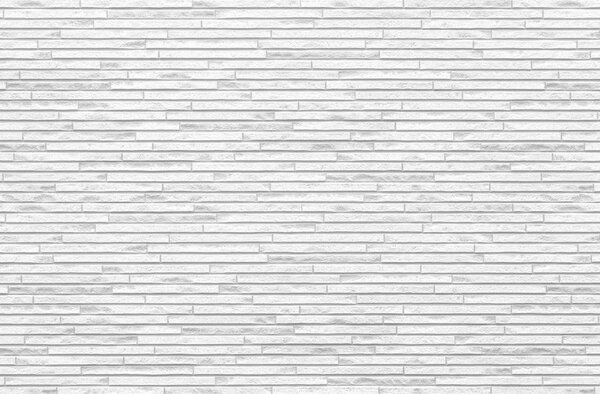White brick tile wall