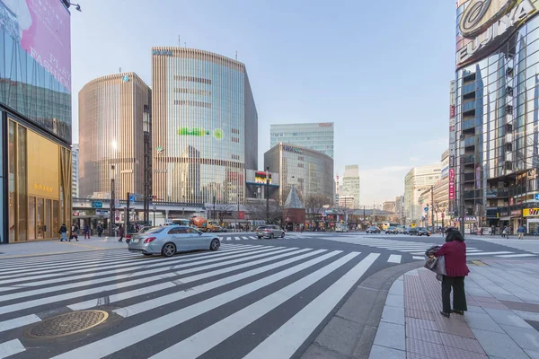 Stadsbilden i Ginza-distriktet — Stockfoto