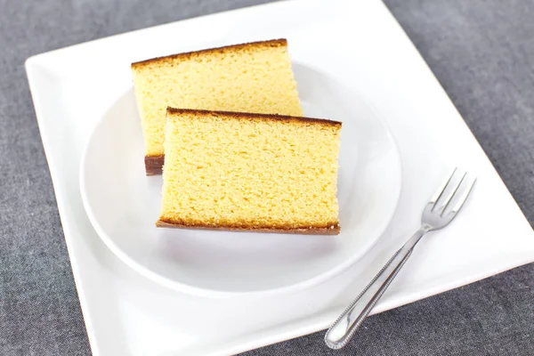 Biskuitkuchen gebacken — Stockfoto