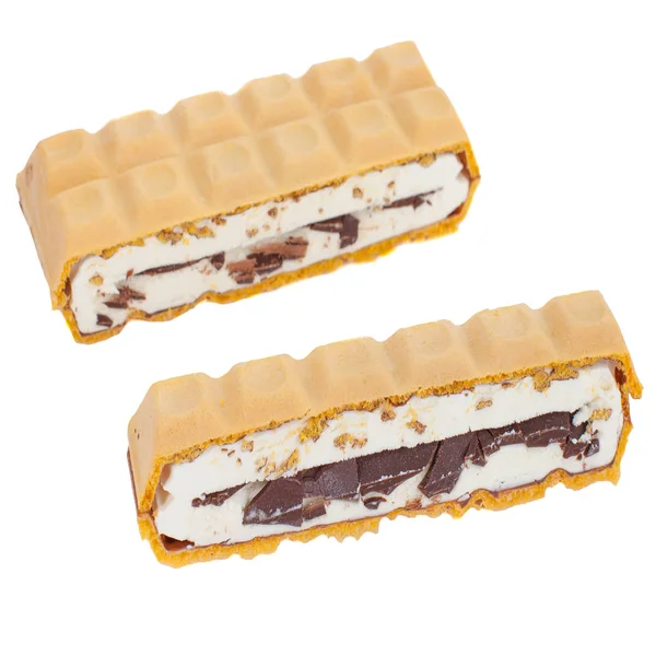 Eis mit Waffeln — Stockfoto