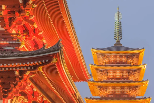 Templo de Tokyo Sensoji Asakusa — Fotografia de Stock