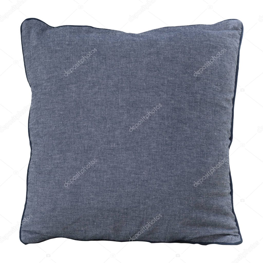 Gray cotton backrest pillow 