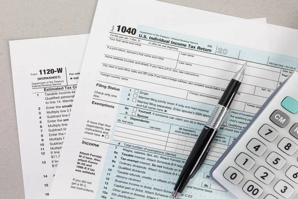 Income tax form — Stock Photo, Image