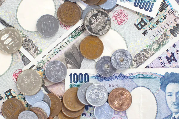 Japanse yen bankbiljetten — Stockfoto