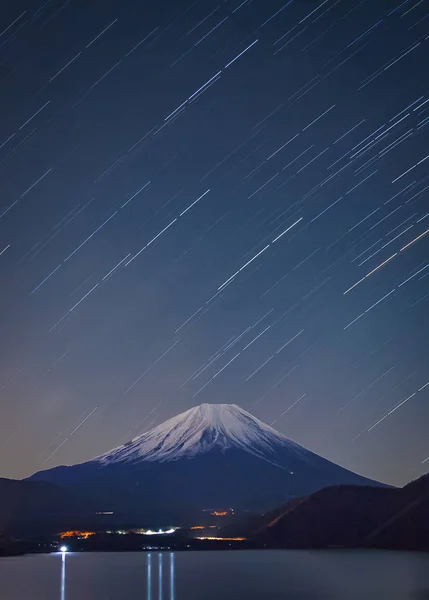 Berg Fuji und See Motosu — Stockfoto