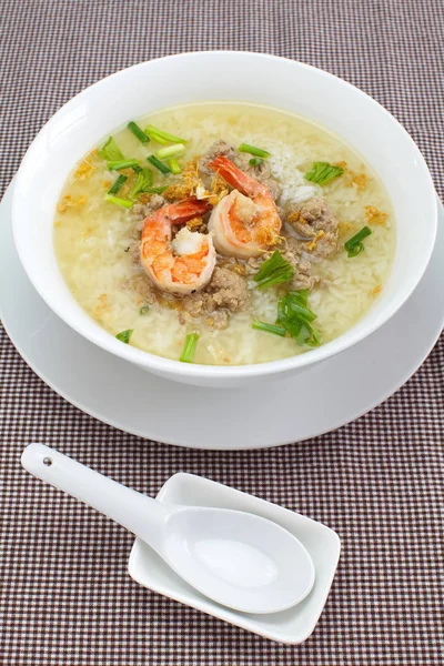 Tigela de sopa de arroz — Fotografia de Stock