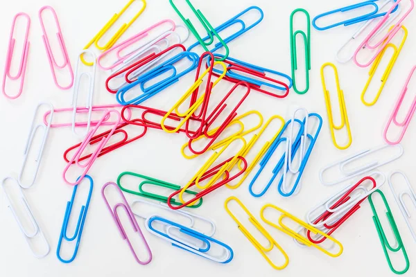 Metalen paperclips — Stockfoto