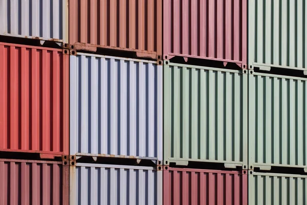 Colorful stack of containers — Stock Photo, Image