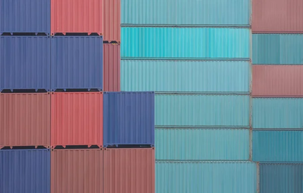 Montón colorido de contenedores — Foto de Stock