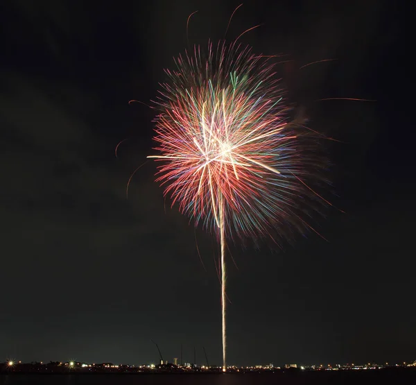 화려한 불꽃 축제에서 — 스톡 사진